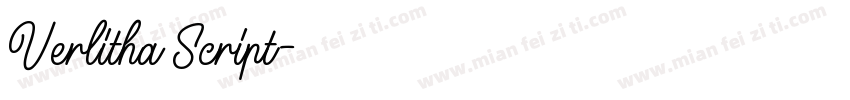 Verlitha Script字体转换